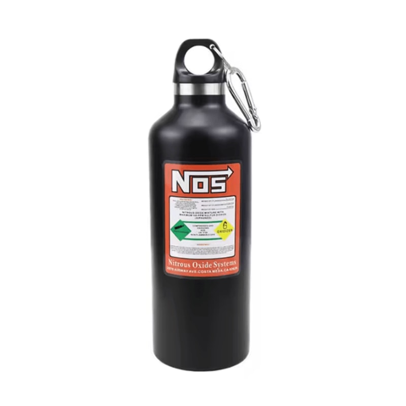 NOS Nitrogen Cylinder Stainless Steel Thermos Cup 500ML Car Interior Drink Bottle 2