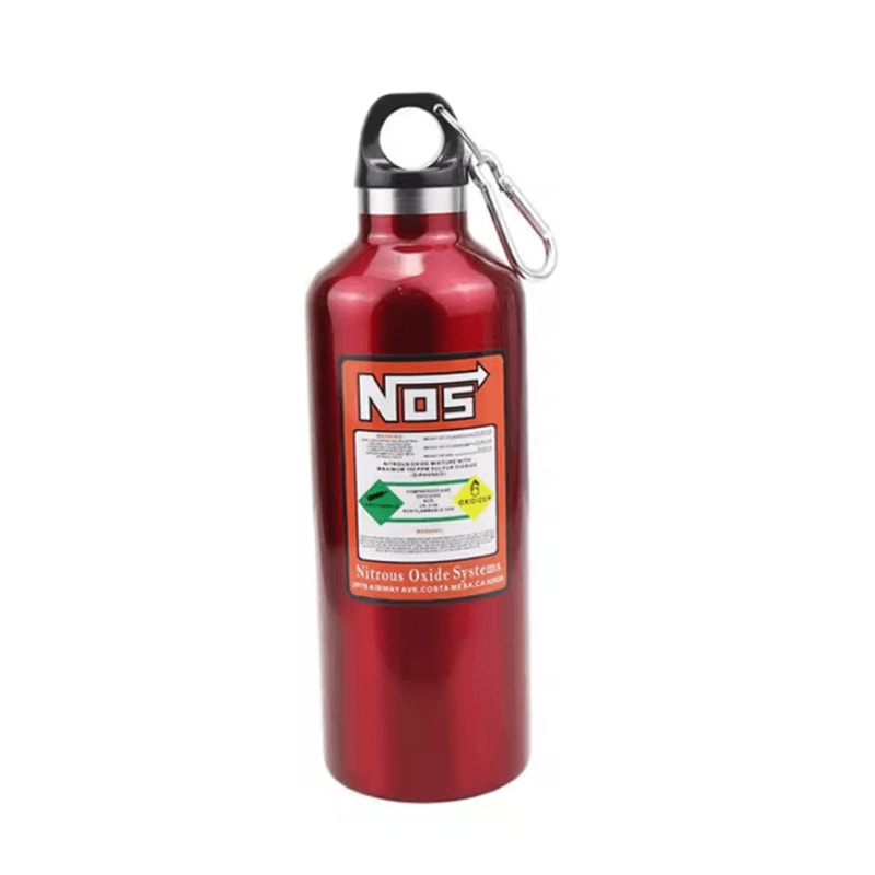 NOS Nitrogen Cylinder Stainless Steel Thermos Cup 500ML Car Interior Drink Bottle 4