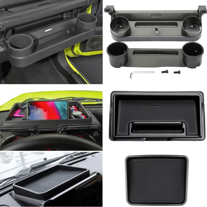 Suzuki Jimny JB64 JB74 Dashboard Organizer Tray With Phone Holder CoPilot Storage Box 0