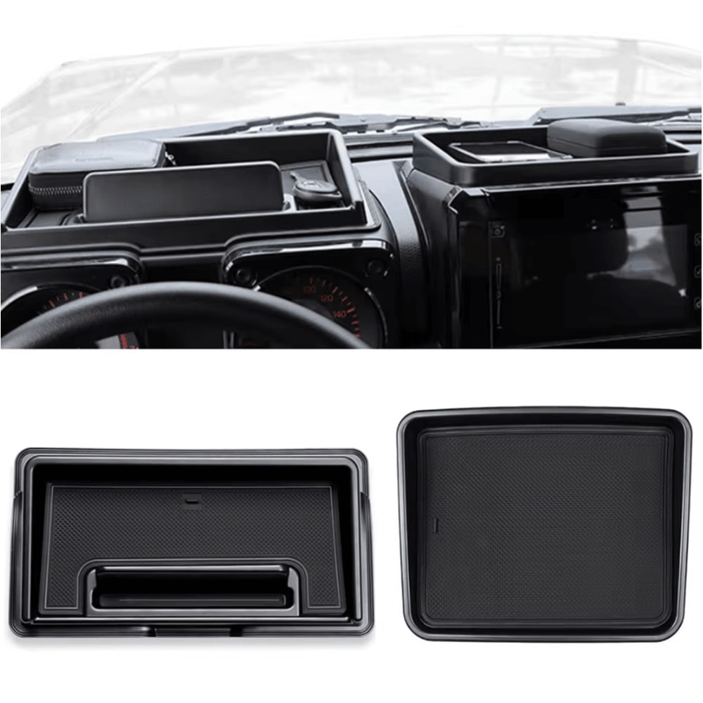 Suzuki Jimny JB64 JB74 Dashboard Organizer Tray With Phone Holder CoPilot Storage Box 4
