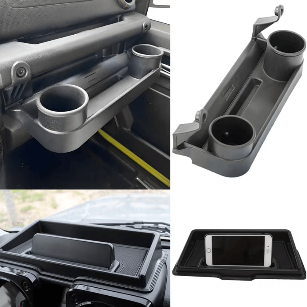 Suzuki Jimny JB64 JB74 Dashboard Organizer Tray With Phone Holder CoPilot Storage Box 7