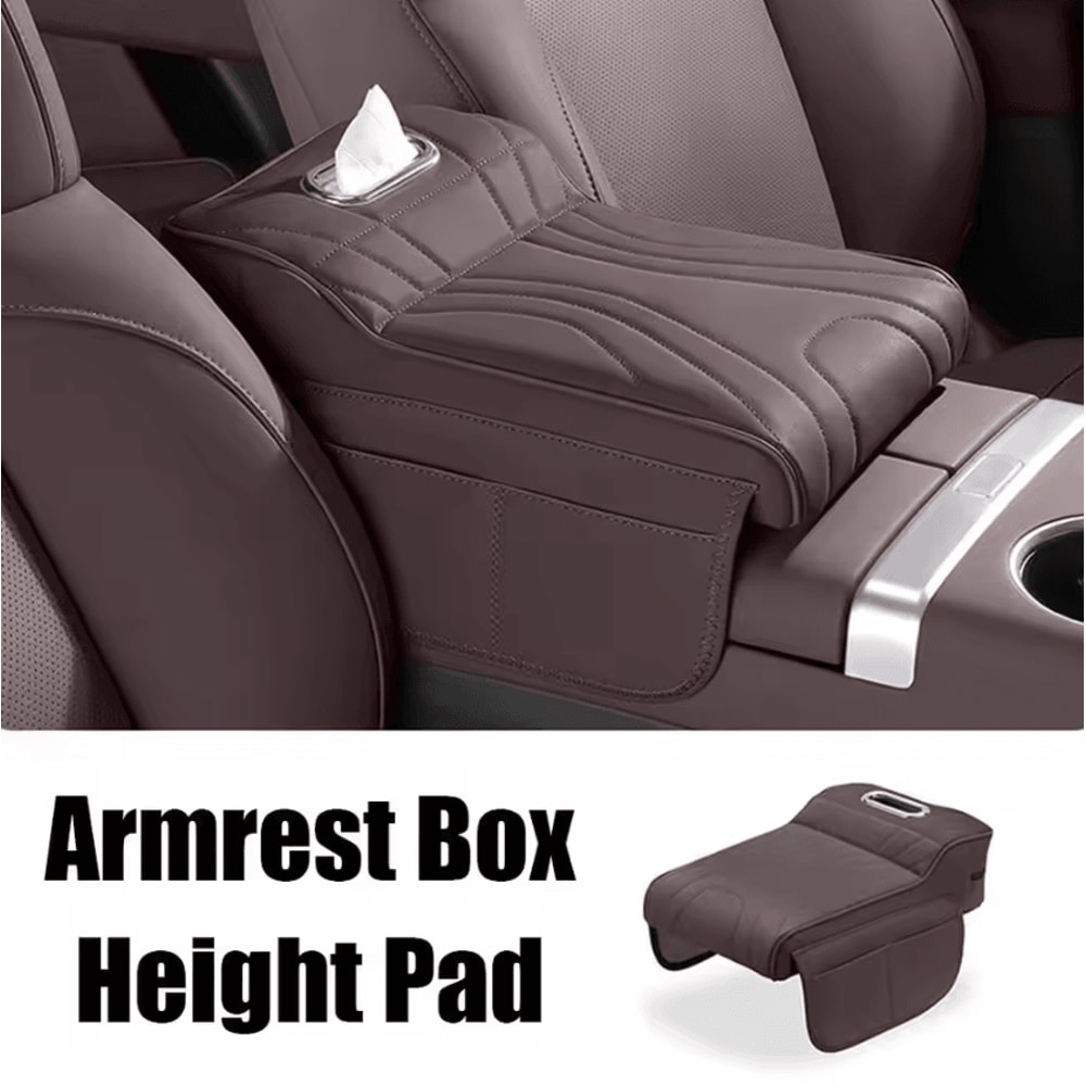 Universal Memory Foam Car Armrest Booster Cushion With Storage Pocket Interior Comfort Pad 3