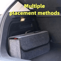 universal felt car trunk organizer & boot storage bag