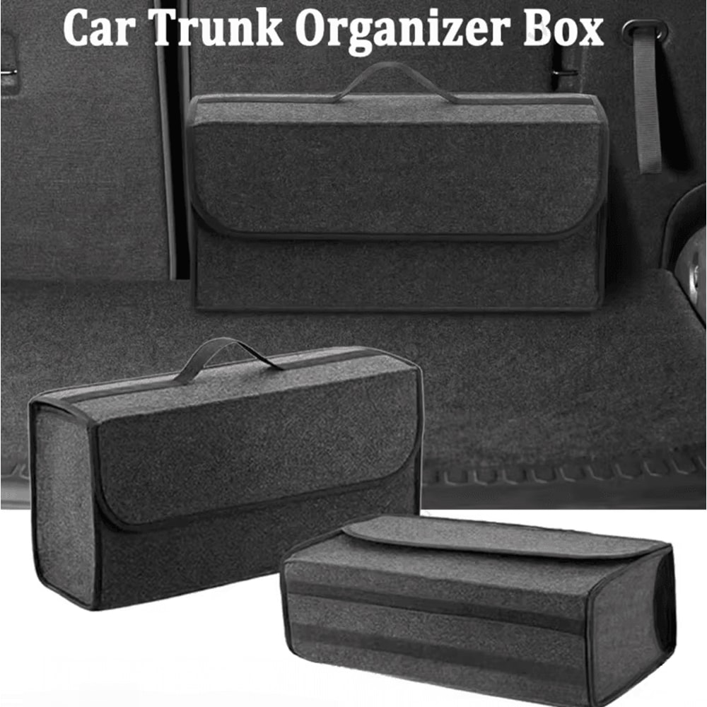 Universal Felt Car Trunk Organizer Boot Storage Bag 1