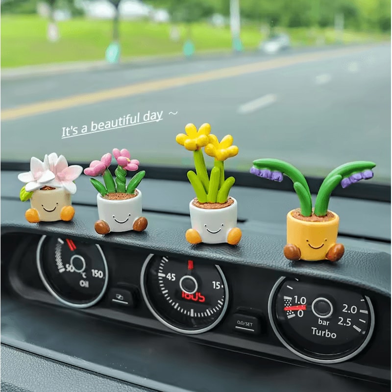 Bloom Elf Resin Car Dashboard Decoration Ornament 0