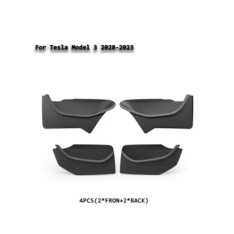 Tesla Model Y Juniper TPE Door Storage Organizer Set 9