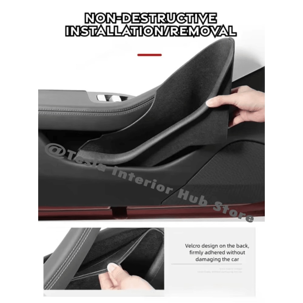 Tesla Model Y Juniper TPE Door Storage Organizer Set 1
