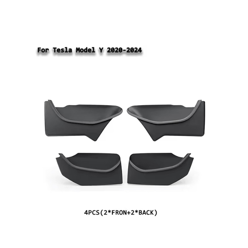 Tesla Model Y Juniper TPE Door Storage Organizer Set 7