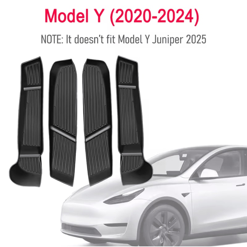 Tesla Model Y Juniper Door Side Storage Organizer Trays 4
