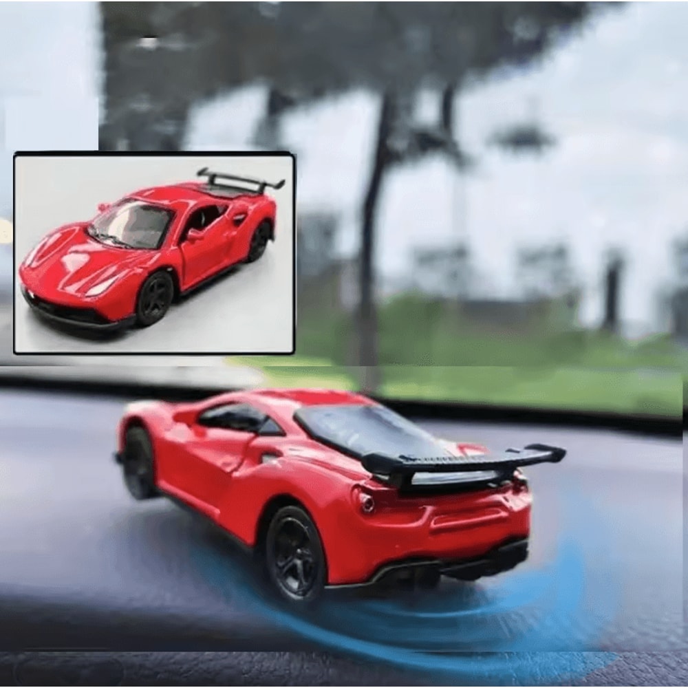 TurboDrift Rotating Sports Car Dashboard Ornament 1