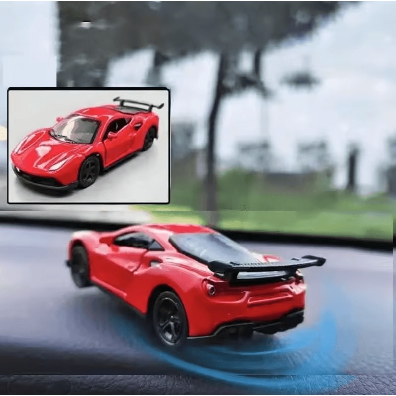 TurboDrift Rotating Sports Car Dashboard Ornament 1