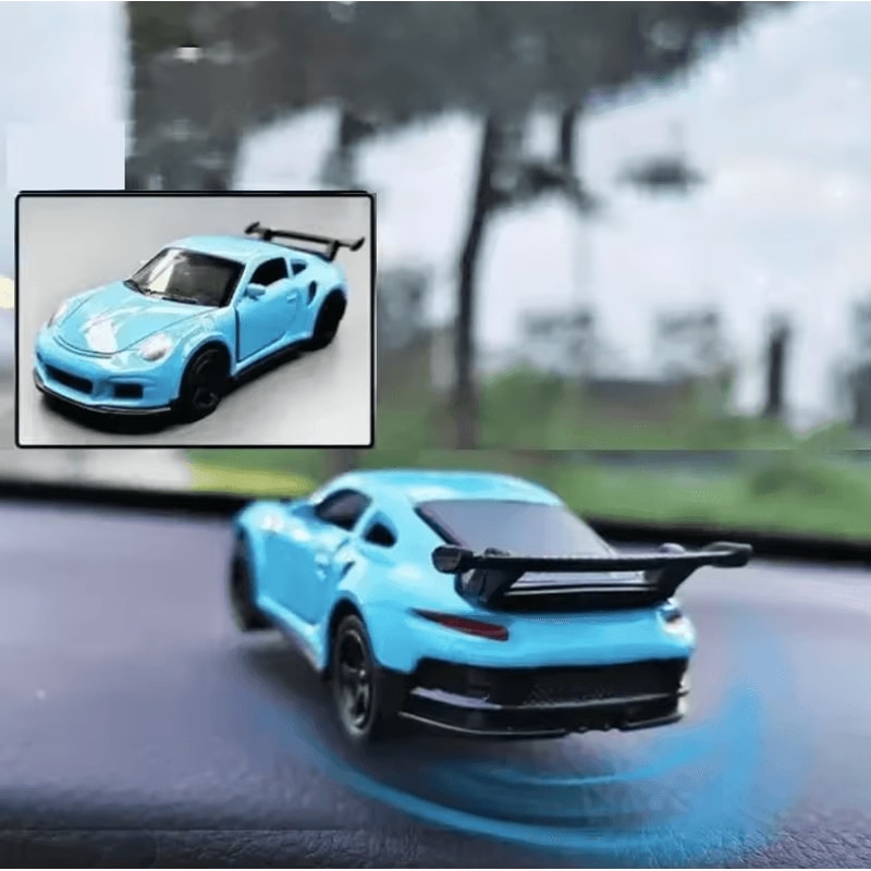 TurboDrift Rotating Sports Car Dashboard Ornament 2