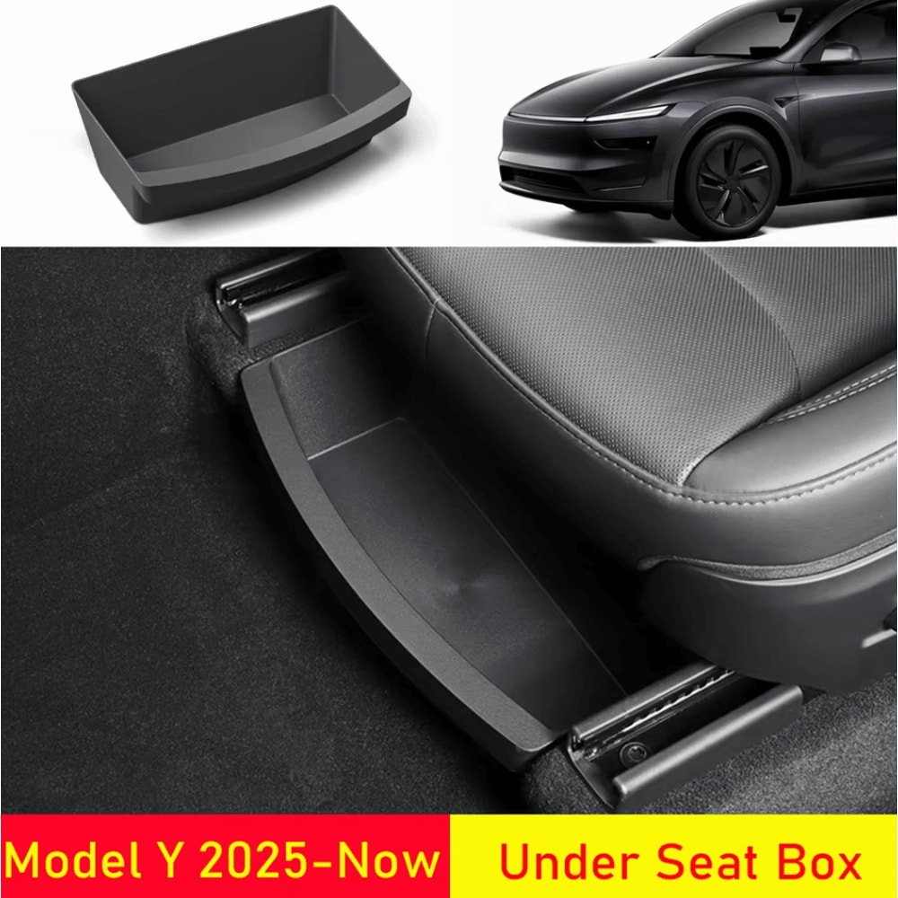 Tesla Model Y Juniper Hidden Under Seat Storage Organizer 0