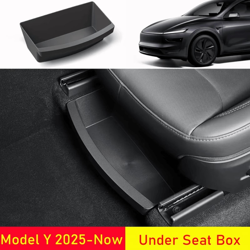 Tesla Model Y Juniper Hidden Under Seat Storage Organizer 0