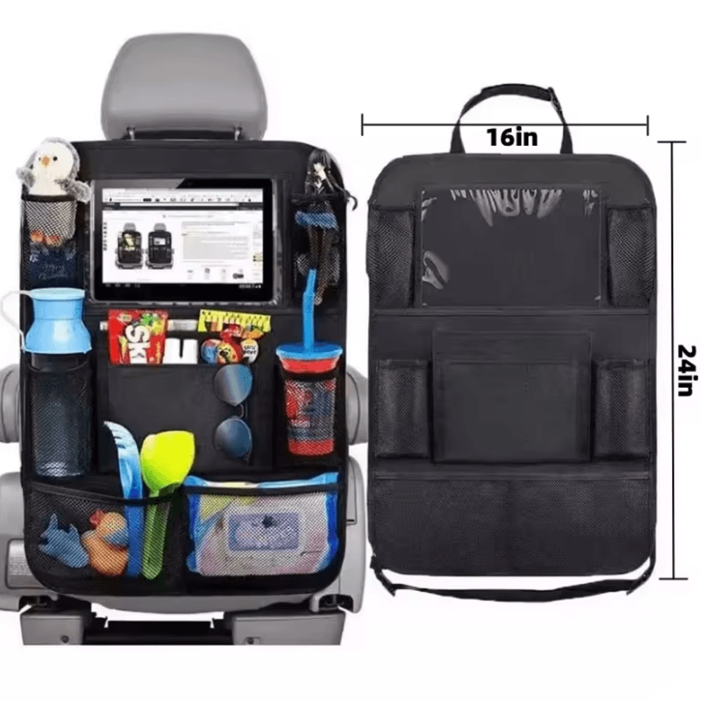 TravelMate Backseat Organizer With Touchscreen Tablet Holder 3