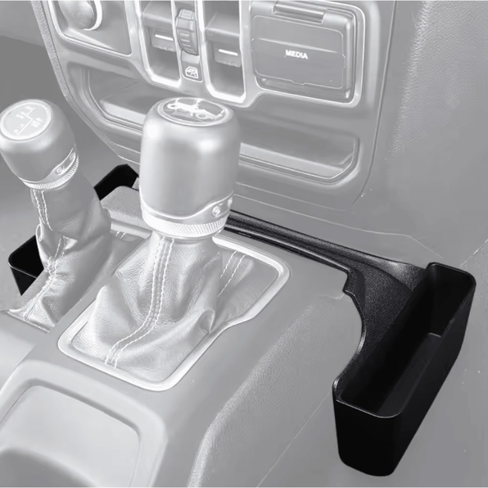 TrailVault Gear Shift Storage Organizer For Jeep Wrangler JL Gladiator JT 3