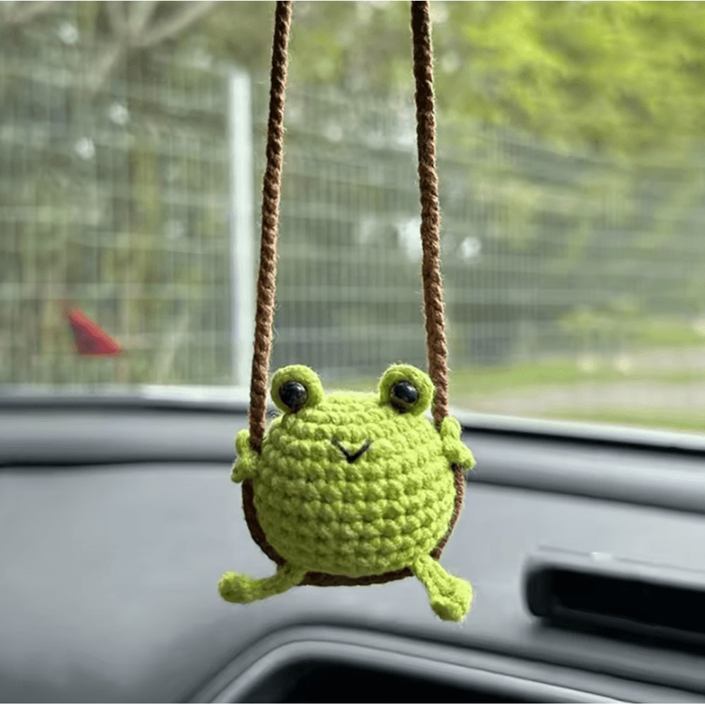 SnuggleCritter Crochet Animal Car Mirror Charm 3