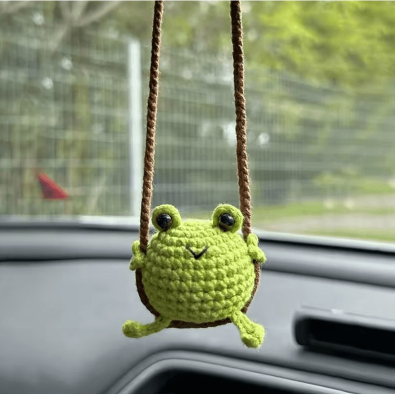 SnuggleCritter Crochet Animal Car Mirror Charm 3