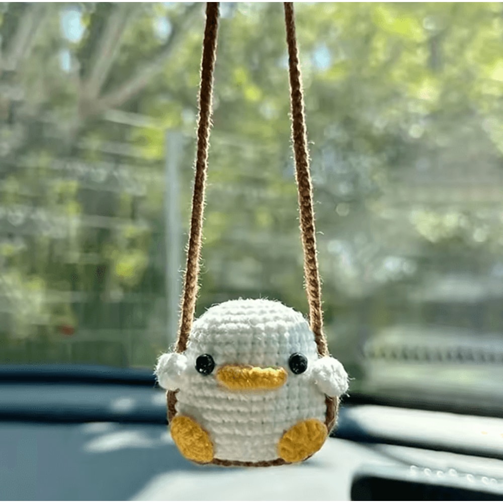 SnuggleCritter Crochet Animal Car Mirror Charm 4