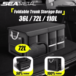 seametal foldable waterproof trunk storage organizer 110l