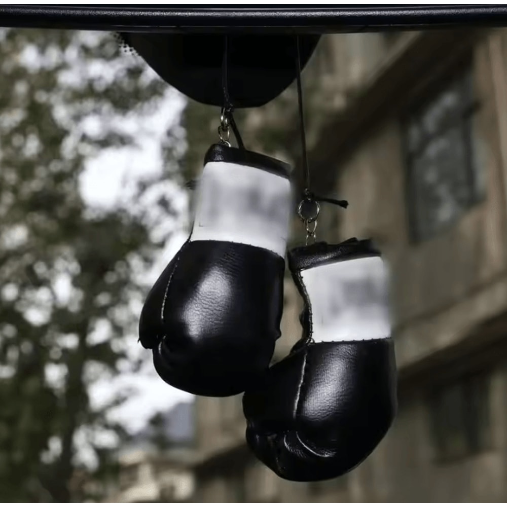 Festive Knockout Boxing Glove Car Mirror Pendant 3