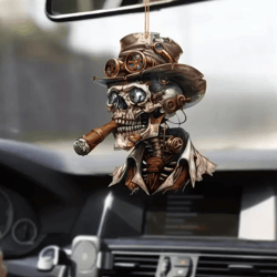 spookyglow acrylic halloween car mirror pendant