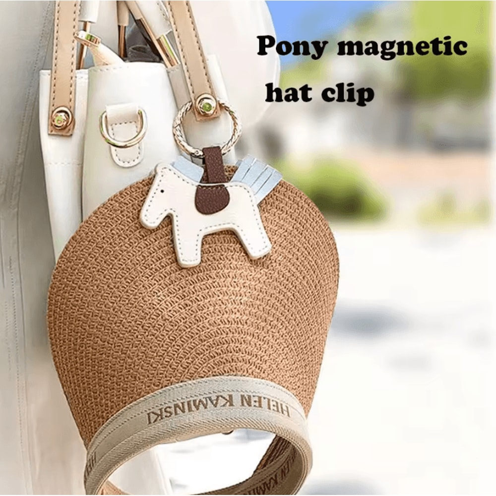 TravelGrip Magnetic Leather Hat Clip Holder 0