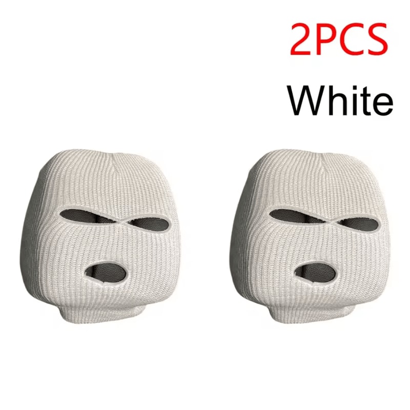 Funny Balaclava Car Headrest Cover Set For Auto Seat Protection 3