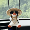 Cute Anime Swing Duck Rearview Mirror Car Pendant 4