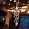 Crystal Flower Dreamcatcher Car Mirror Pendant 4