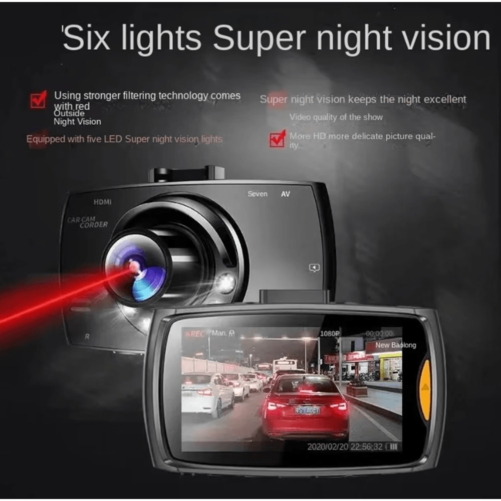 XUSHIDZ 1080P Night Vision Dash Camera DVR 2