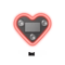 Solar Heart LED Ambient Car Window Light 2