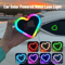 Solar Heart LED Ambient Car Window Light 6