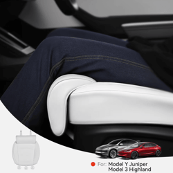 tesla model y & model 3 memory foam leg support seat extender cushion