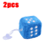 Retro Plush Fuzzy Dice Rearview Mirror Hanging Set 8