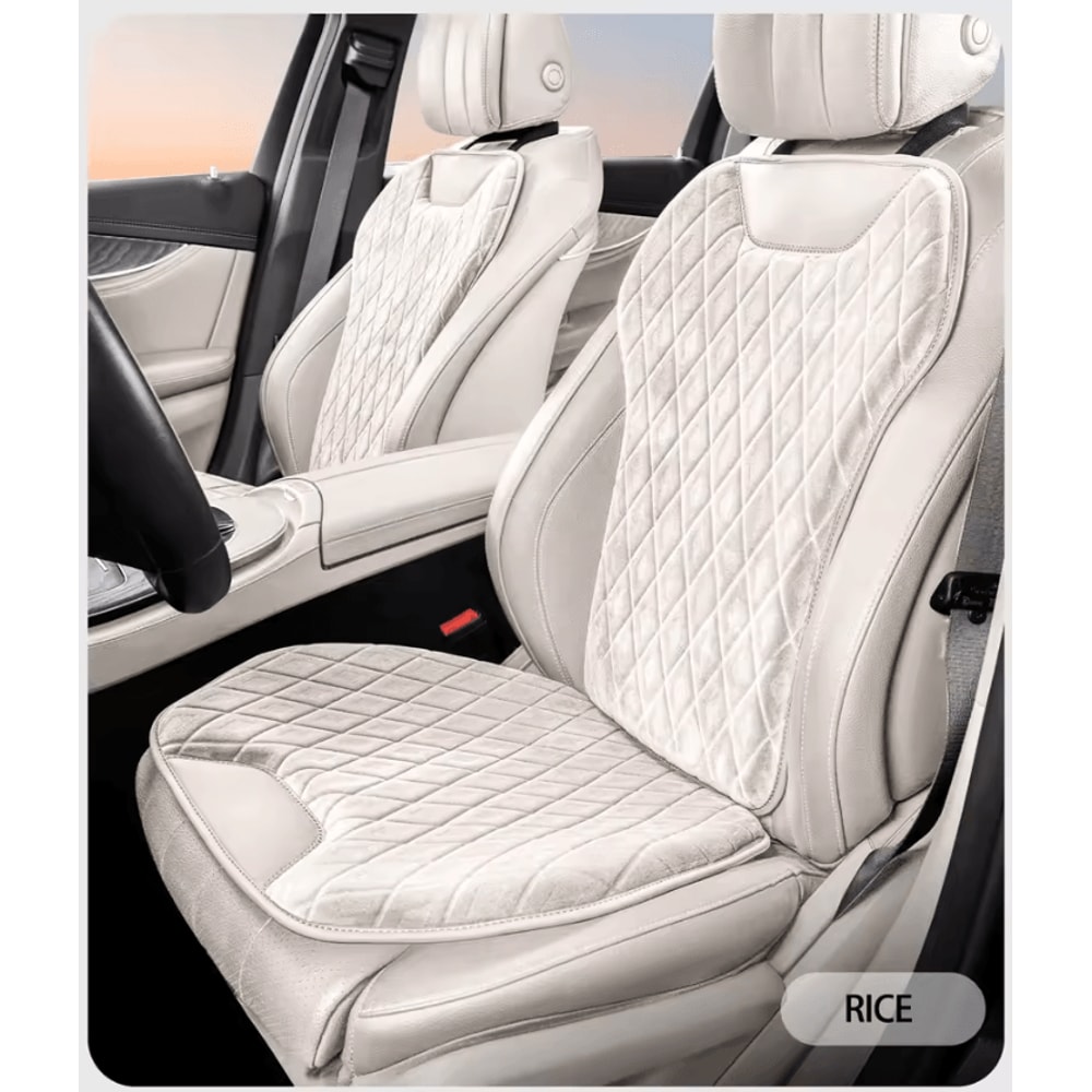 Universal Flannel Car Seat Cushion Pad Protector Set 0