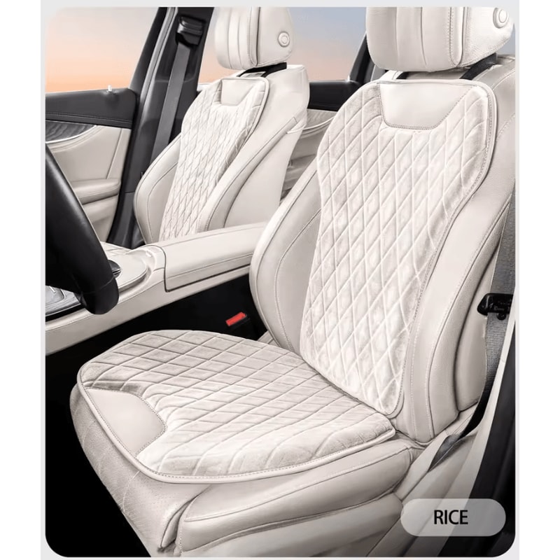 Universal Flannel Car Seat Cushion Pad Protector Set 0
