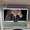 Rechargeable LED Car Vanity Mirror HD Sun Visor Makeup Mirror With Adjustable Fill Light 3