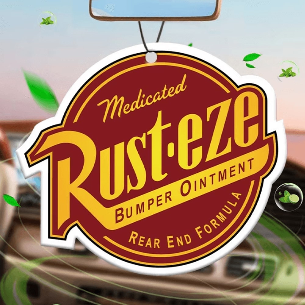 RustEze Inspired Hanging Car Air Freshener Pendant Rearview Mirror Cologne Diffuser Decoration 0