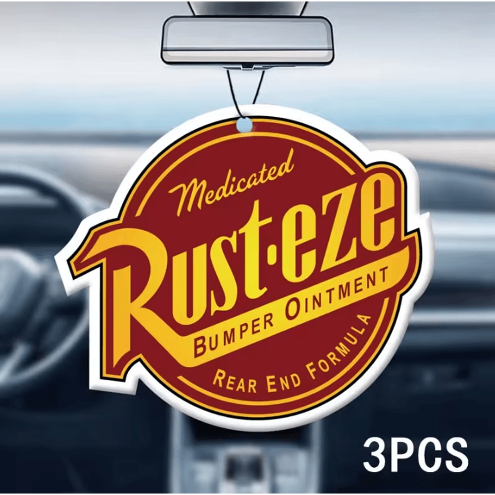 RustEze Inspired Hanging Car Air Freshener Pendant Rearview Mirror Cologne Diffuser Decoration 4