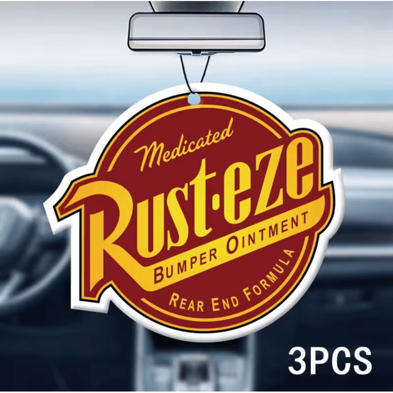 RustEze Inspired Hanging Car Air Freshener Pendant Rearview Mirror Cologne Diffuser Decoration 4