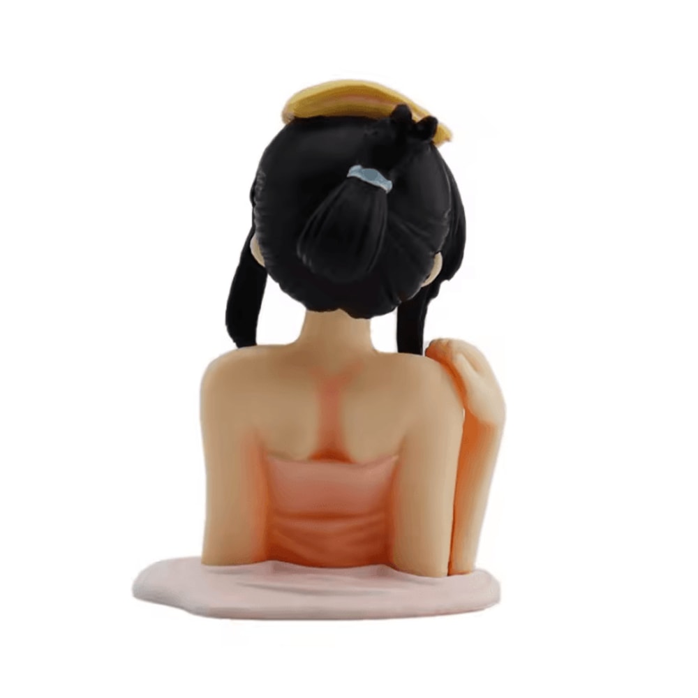 Kawaii Bobble Girl Dashboard Ornament Cute Shaking Car Interior Doll Decoration 0