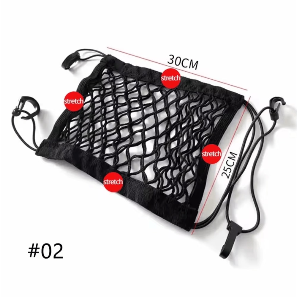 3Layer Car Mesh Organizer Net Seat Back Storage Barrier For Pets Kids Essentials 4