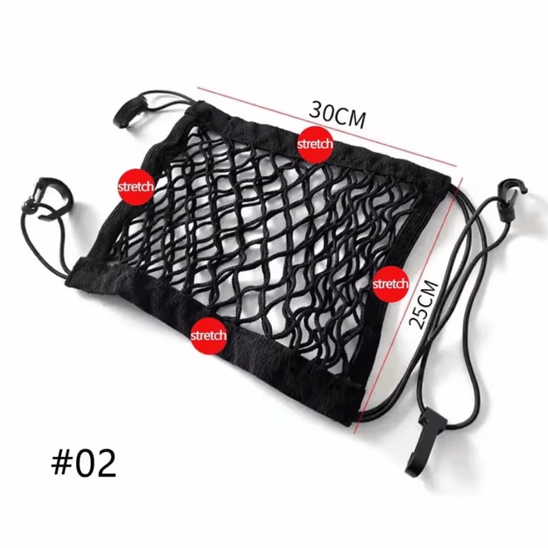 3Layer Car Mesh Organizer Net Seat Back Storage Barrier For Pets Kids Essentials 4