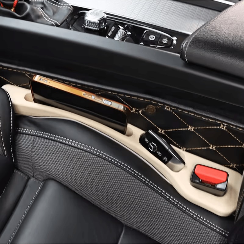 Toyota Seat Gap Filler Organizer Custom Fit Crevice Storage Accessory For CHR RAV4 Corolla Camry 1