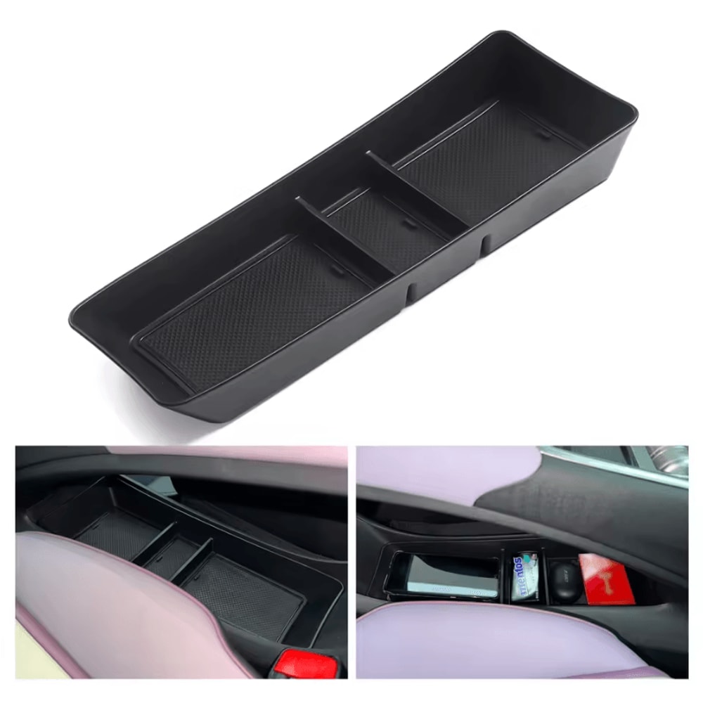 BYD Dolphin Center Console Lower Storage Organizer Custom Interior Tray Box Accessory 0