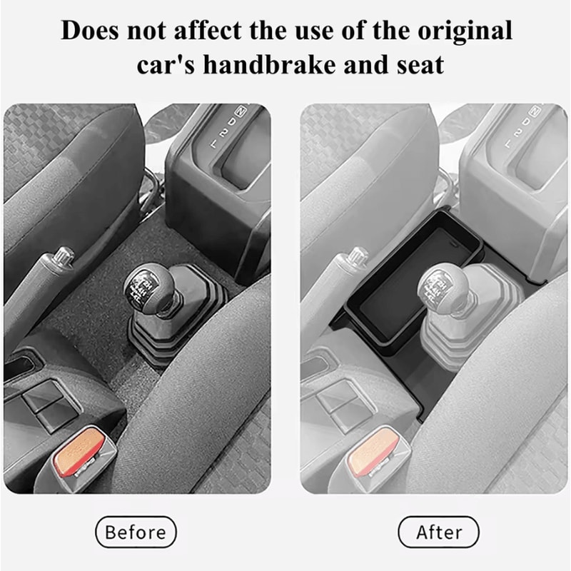 Suzuki Jimny Gear Shift Storage Box Center Console Organizer Tray With Phone Cup Holder 1