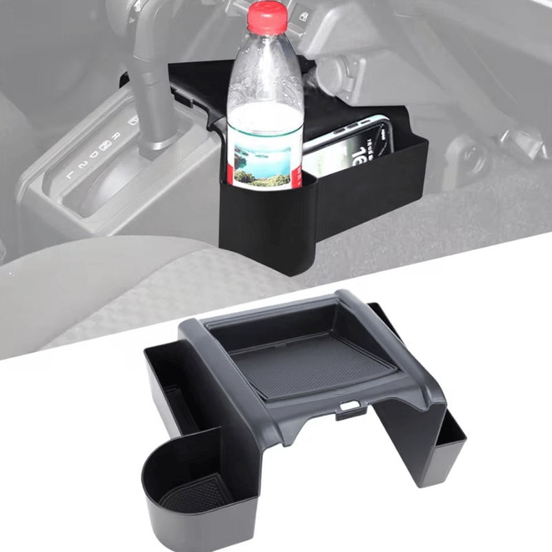 Suzuki Jimny Gear Shift Storage Box Center Console Organizer Tray With Phone Cup Holder 4