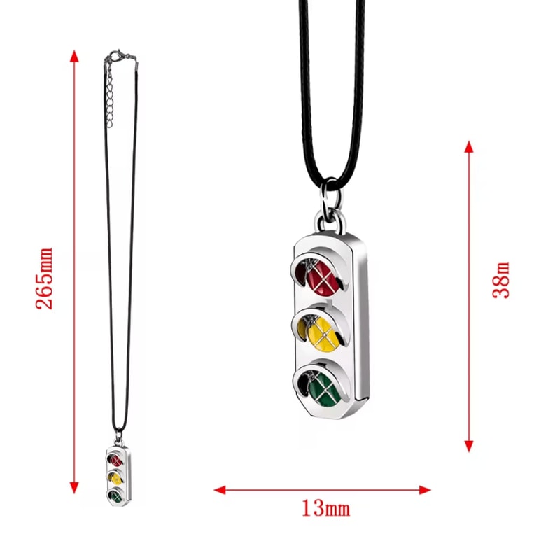 Traffic Light Car Mirror Hanging Ornament Retro Rearview Mirror Pendant Decoration 1