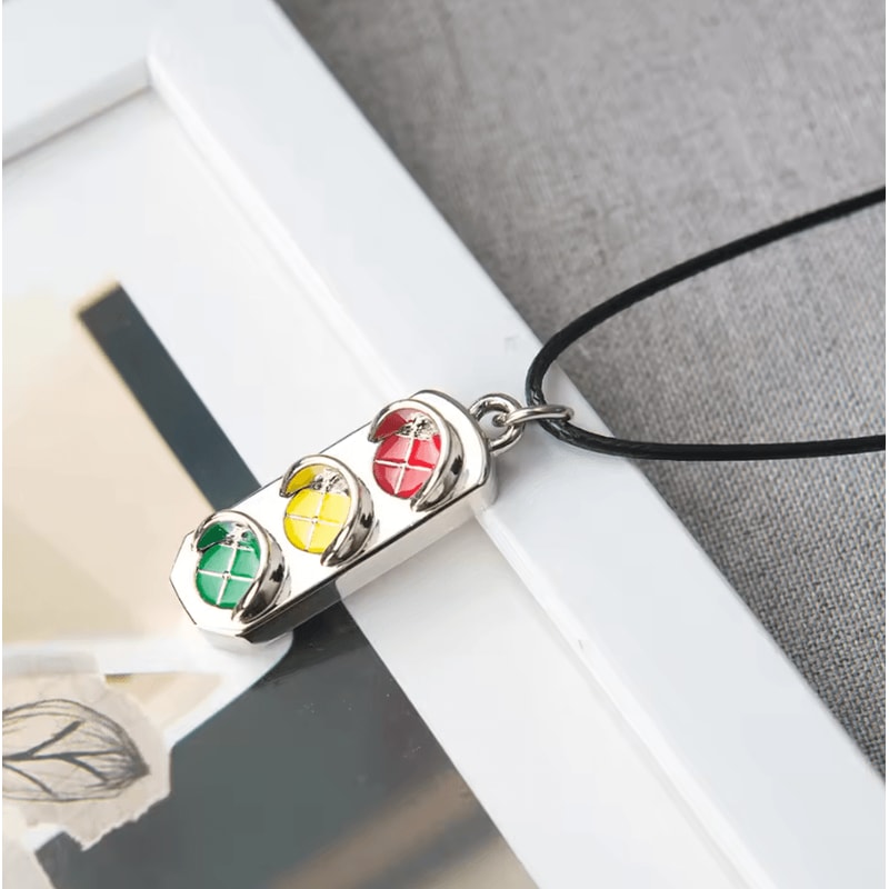 Traffic Light Car Mirror Hanging Ornament Retro Rearview Mirror Pendant Decoration 2